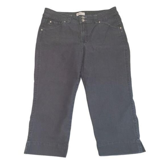 Jones & Co. | Dark Blue Denim Jeans Capris - Picture 1 of 6